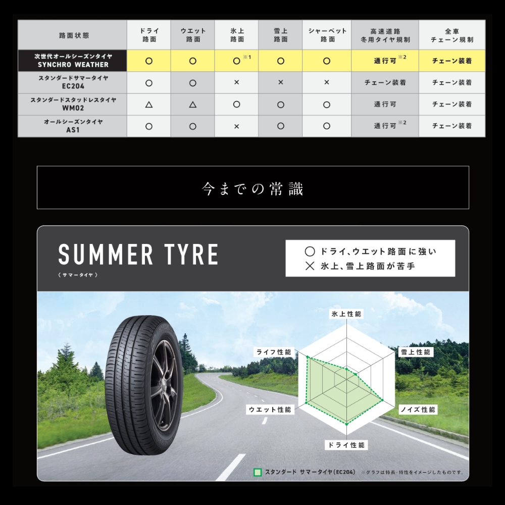 DUNLOP SYNCHRO WEATHER 245/40R20 99W XL 245/40-20 ダンロップ